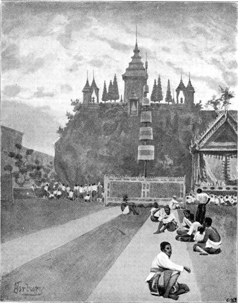 MOUNT KAILASA, AS ERECTED FOR THE HAIR-CUTTING CEREMONIES OF H. R. H. THE CROWN PRINCE OF SIAM.