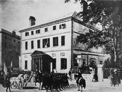 THE OLD BANK OF MONTREAL. AFTERWARDS THE BANQUE DU PEUPLE.