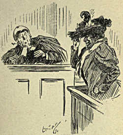 Lady has raised her veil; judge horrified at her appearance