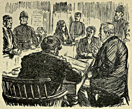 Courtroom scene