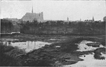 PANORAMA OF AMIENS (as seen from the Boulevard Beauvillé).