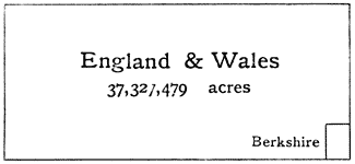 Fig. 1. Area of Berkshire (462,208 acres) compared with that of England and Wales