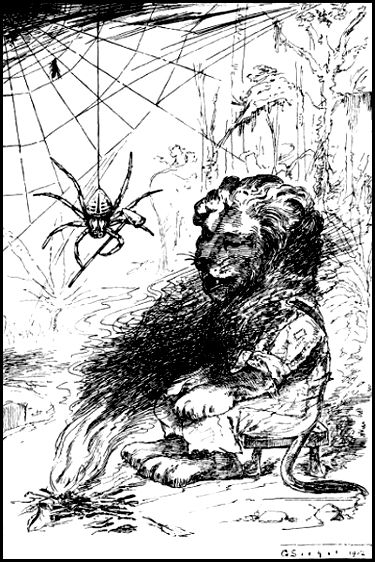 "Spider takes the hammer soffle." [See p. 43, line 3.]