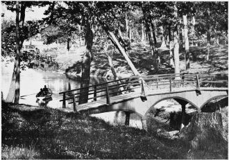 DEERING’S WOODS.  SHOWING BROOK WHICH THE SOLDIERS HAD TO FORD IN THE FIGHT WITH THE INDIANS IN 1689.