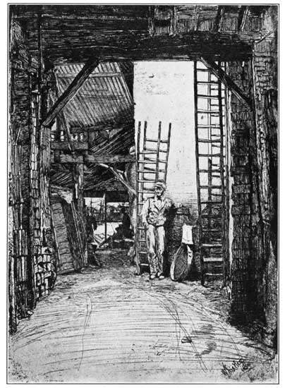 THE LIME BURNER (ETCHING)