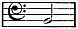 B note (King's note) on bass clef scale