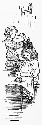 girl serving tea