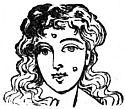 woman's face with blemishes