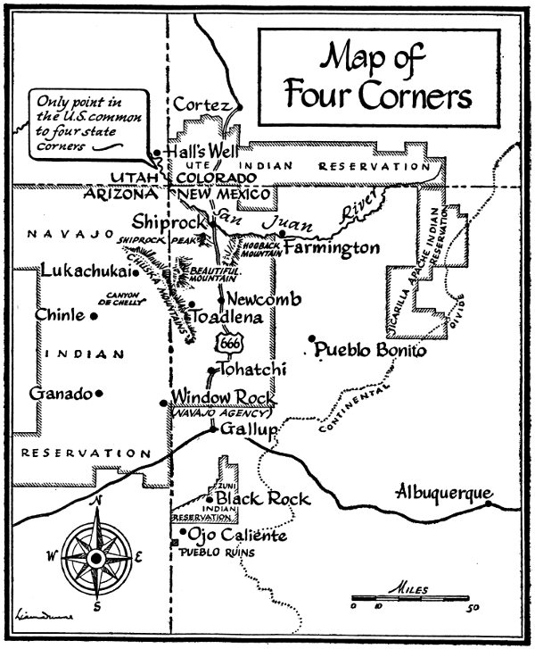 Map of Four Corners