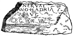 Slab to Hadrian, by Leg. XX. V. V.