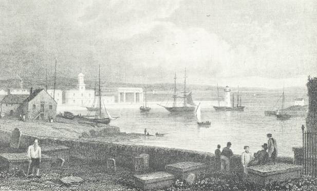 View of Harbour from the upper Church-yard, 1822