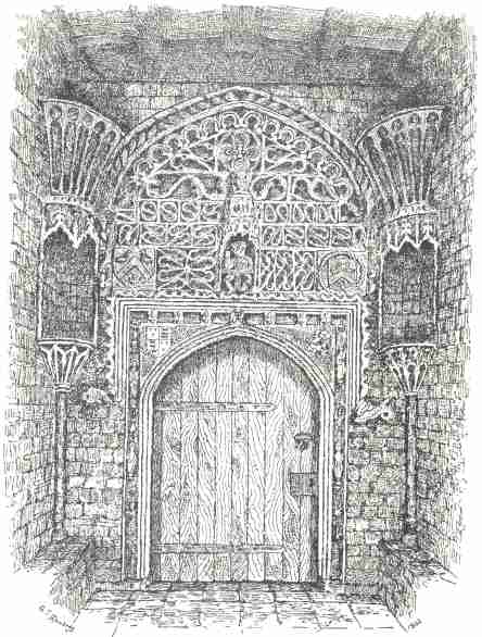 South Doorway, Holyhead Church, Anglesey (1862)