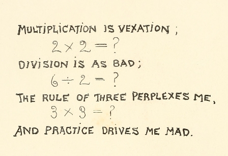 poem with math in between verses