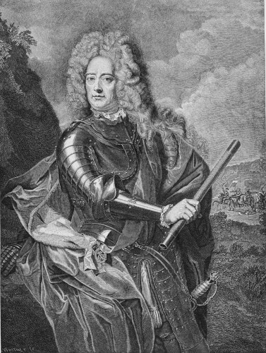 Image unavailable: THE DUKE OF MARLBOROUGH.  ENGRAVED BY J. H. E. WHITNEY, FROM AN ENGRAVING BY PIETER VAN GUNST, AFTER PAINTING BY ADRIAAN VANDER WERFF.