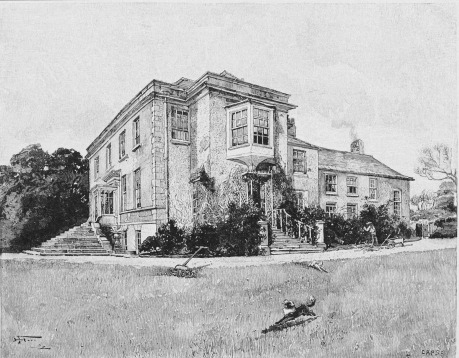 Image unavailable: DELANY’S HOUSE AT DELVILLE, WHERE SWIFT STAYED.  DRAWN BY HARRY FENN.