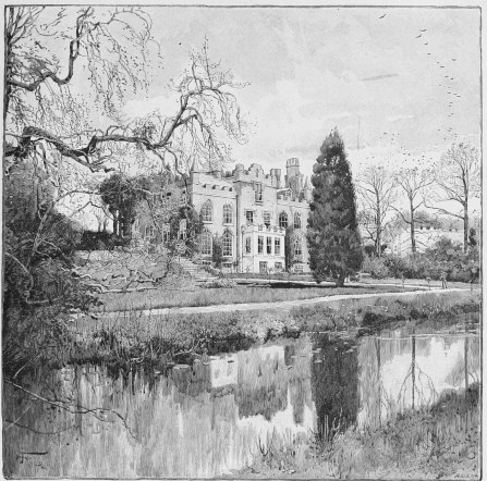 Image unavailable: MARLEY ABBEY, THE RESIDENCE OF VANESSA, NOW CALLED SELBRIDGE ABBEY.  DRAWN BY HARRY FENN. ENGRAVED BY R. C. COLLINS.