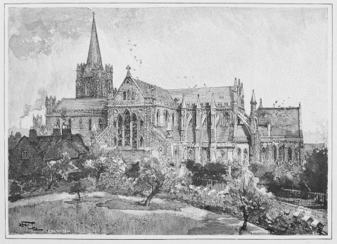 Image unavailable: ST. PATRICK’S CATHEDRAL, DUBLIN.  DRAWN BY HARRY FENN. ENGRAVED BY C. A. POWELL.