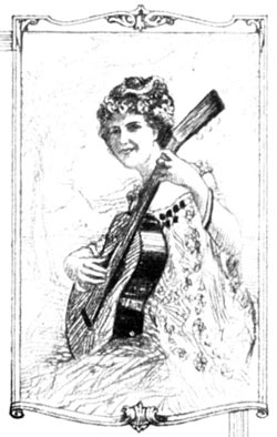 Woman playing guitar