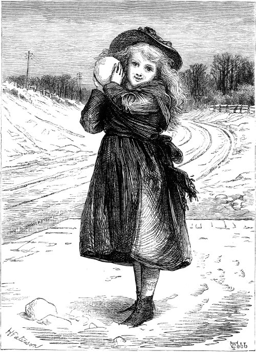 Child with snowball