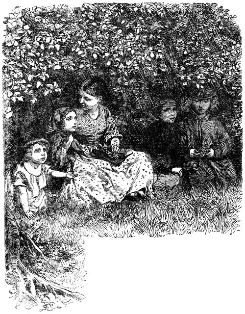 Children sitting on the grass
