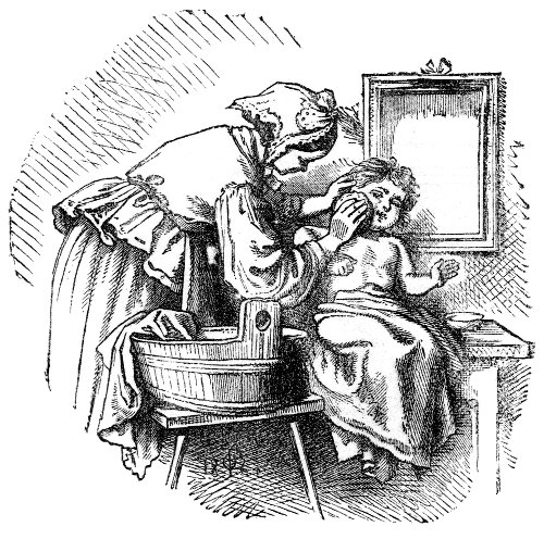 Washing a child
