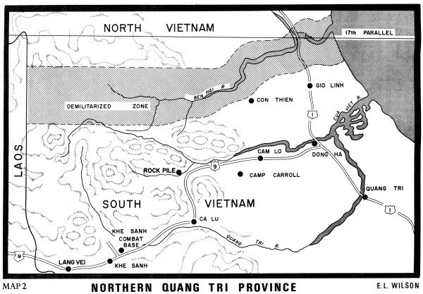 map 2 northern quang tri province