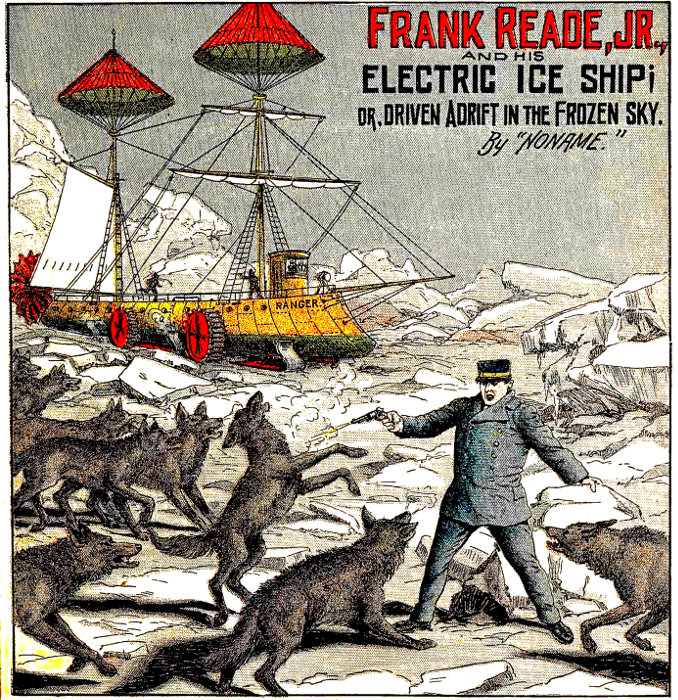Frank Reade, Jr AND HIS ELECTRIC ICE SHIP; or, DRIVEN ADRIFT in the FROZEN SKY. _BY “Noname._”