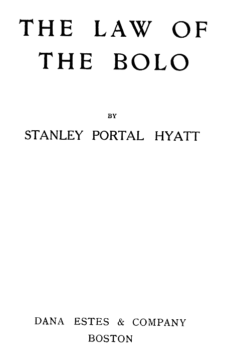 Original Title Page.