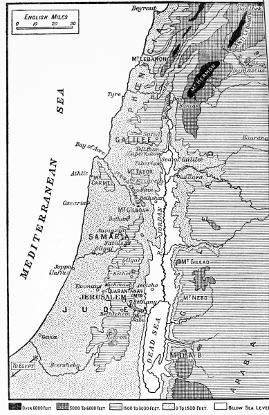 SKETCH-MAP OF PALESTINE.