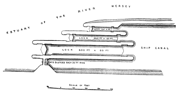 Plan of Enlarged Lock on the Welland Canal. 