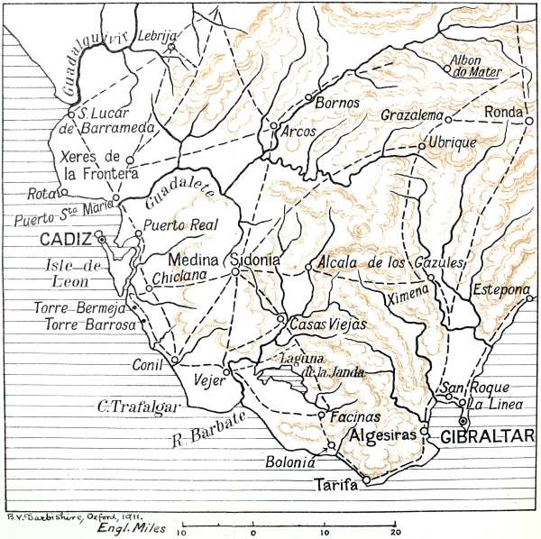 General Map of the Barrosa Campaign
