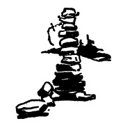 An rock cairn