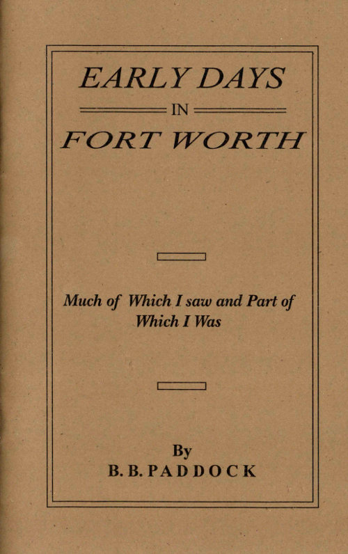 Early Days in Fort Worth