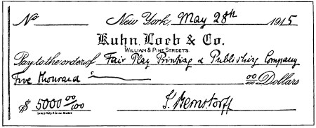 Copy of a check