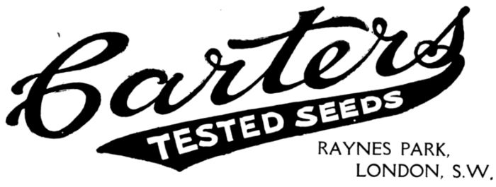 Carters TESTED SEEDS RAYNES PARK, LONDON, S.W.