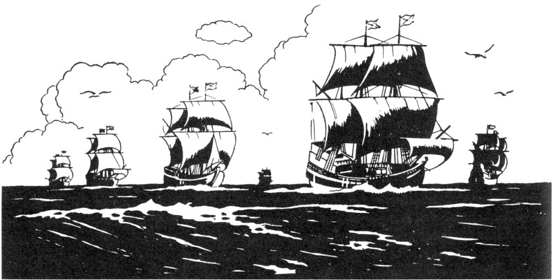 Fleet at sea.