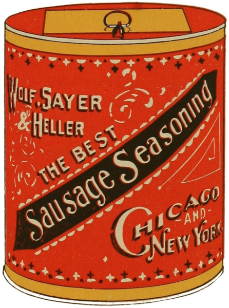 Sausage seasoning