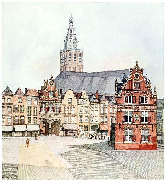 NIJMEGEN, GELDERLAND. FROM A WATERCOLOUR DRAWING BY SYDNEY R. JONES.