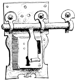 IRON LOCK-PLATE (DATED 1587)