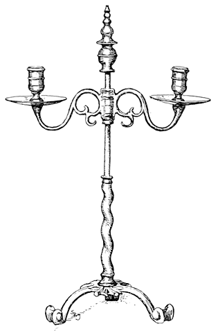 BRASS CANDLESTICK (18TH CENTURY)