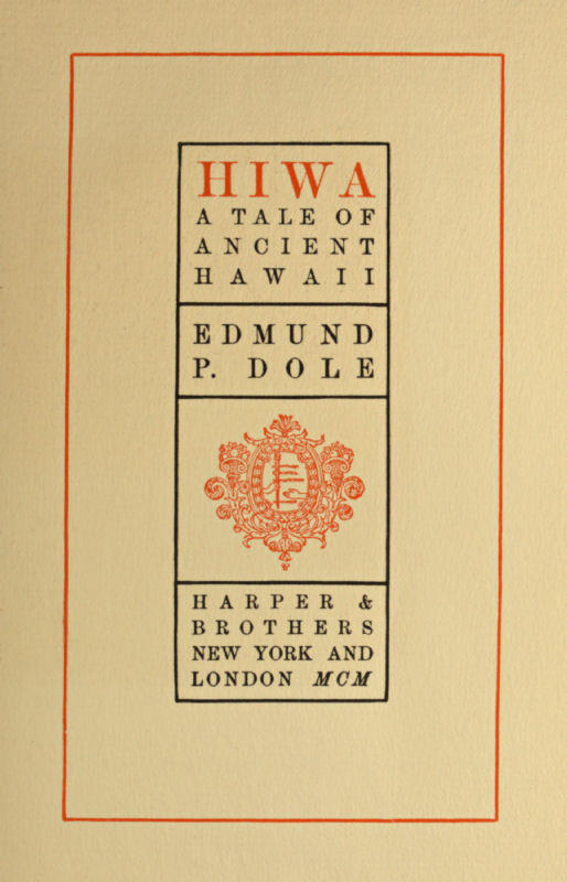 Title page of the book