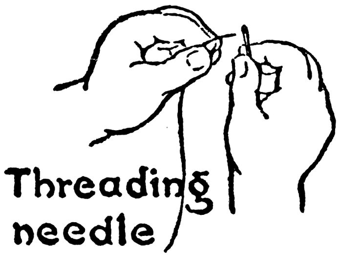 Threading needle
