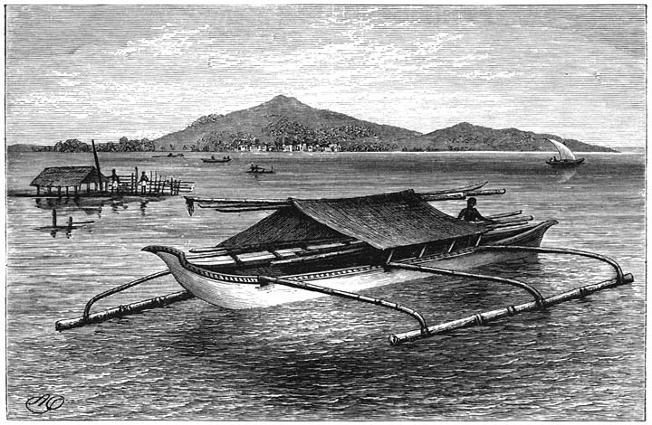 DAPANG, OR OUTRIGGED BOAT, SULU ISLANDS.