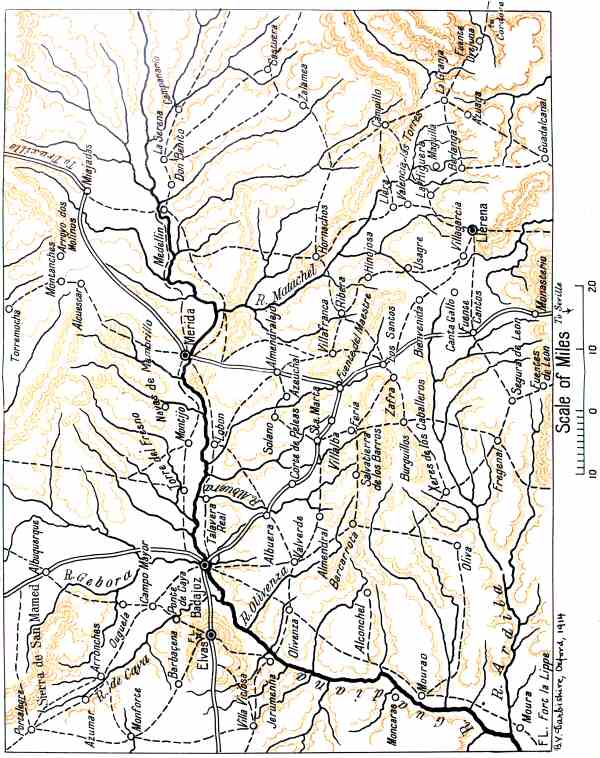 General Map of Estremadura