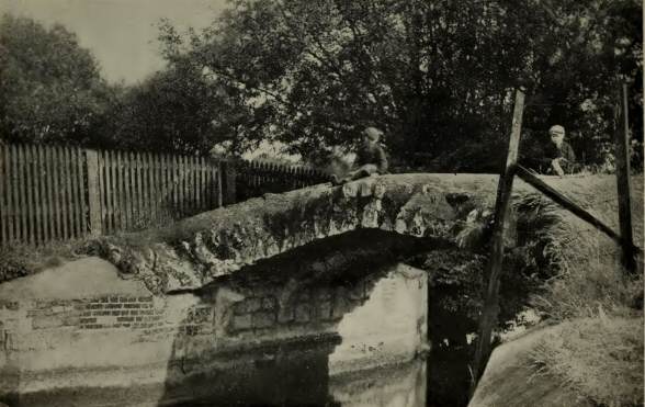 The Ancient bridge at Waltham Abbey, known as Harold’s Bridge.  A most interesting Architectural Relic