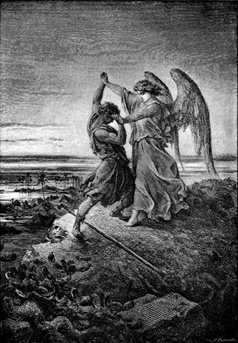 JACOB WRESTLING WITH THE ANGEL.