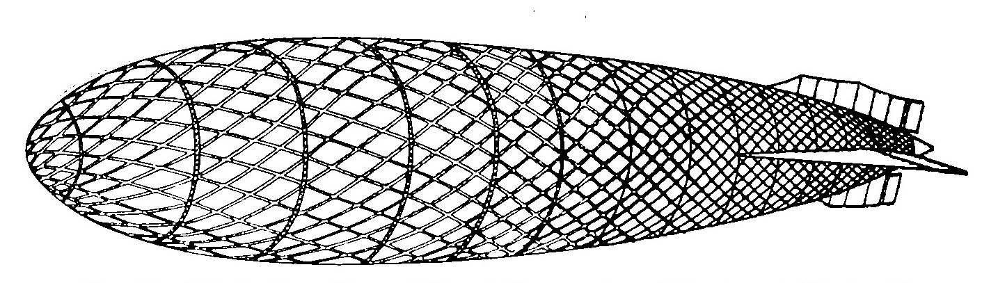 Fig. 19. Schutte-Lanz Type of Frame Construction of Laminated Wood with Aluminum Fittings