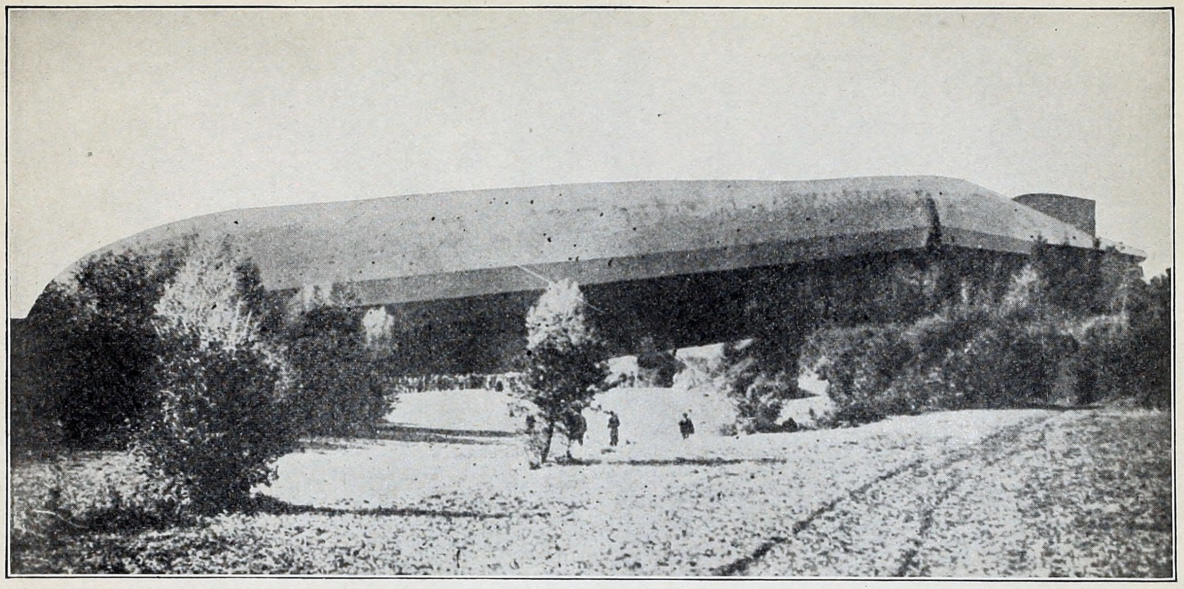 Fig. 22. Zeppelin L-49 Brought Down Intact by a French Airman