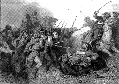 Les conscrits de 1813 au combat de Weissenfels.