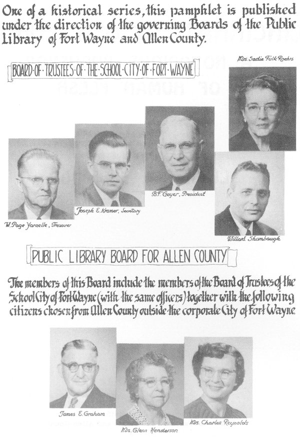 Boards of the Public Library of Fort Wayne and Allen County